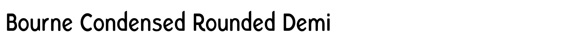 Bourne Condensed Rounded Demi image